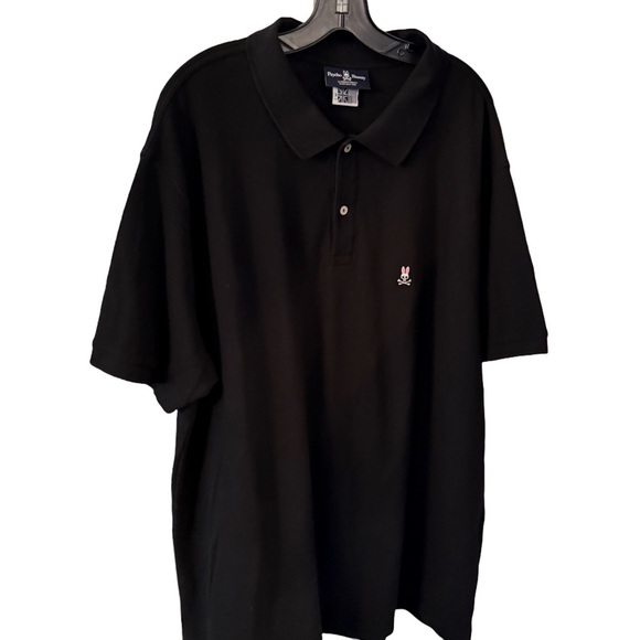 Psycho Bunny Men’s Black Polo Shirt Short Sleeves Size XL (3)  NWOT - Picture 1 of 7